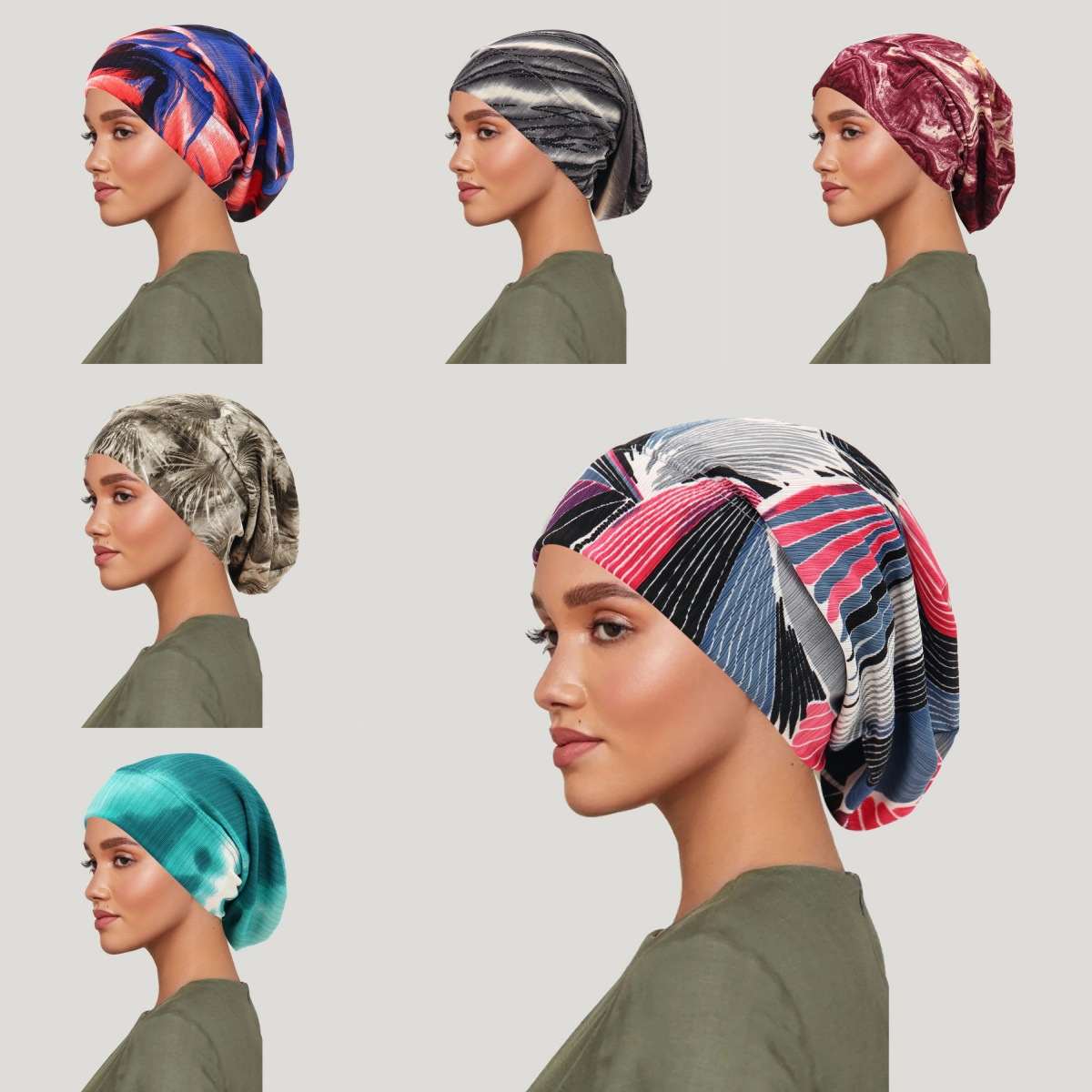 Ethnic Fashion - 2026 New Tie-dye Hair Cover Cap