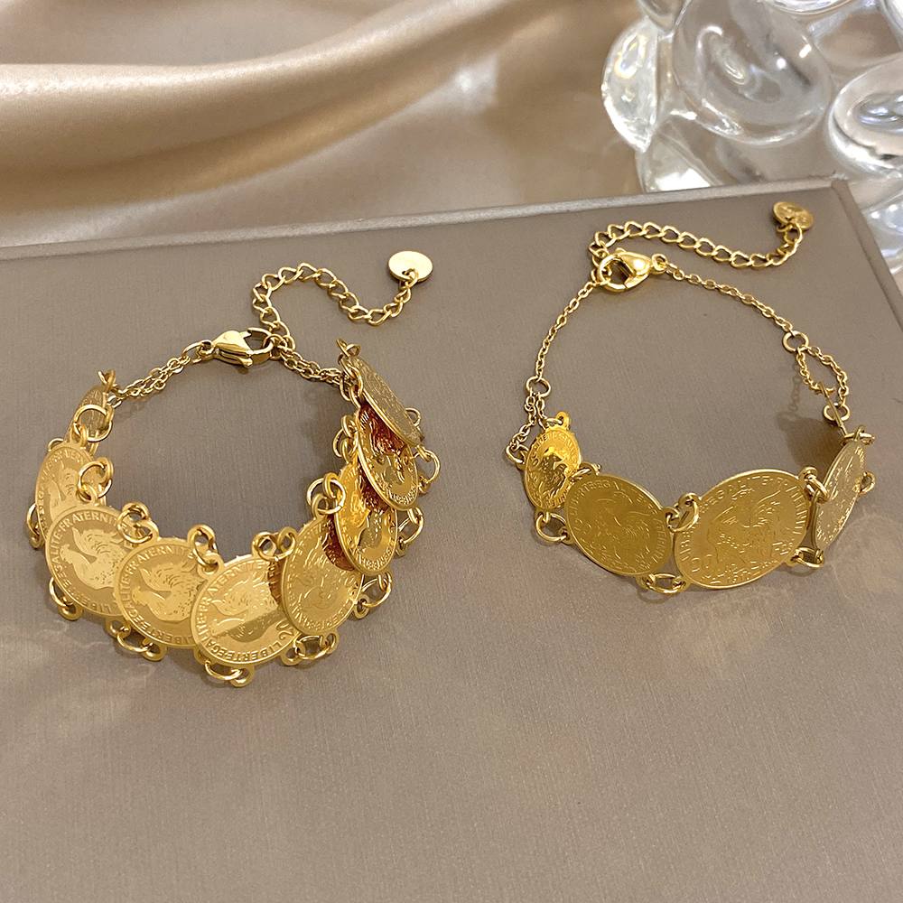 Ethnic Fashion Co In - Vintage Gold Plated Stainless Steel Coins