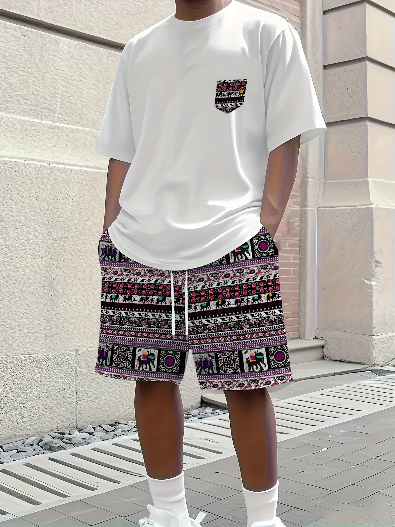 Ethnic Fashion - 2026 Summer New Men's Short-Sleeved Set