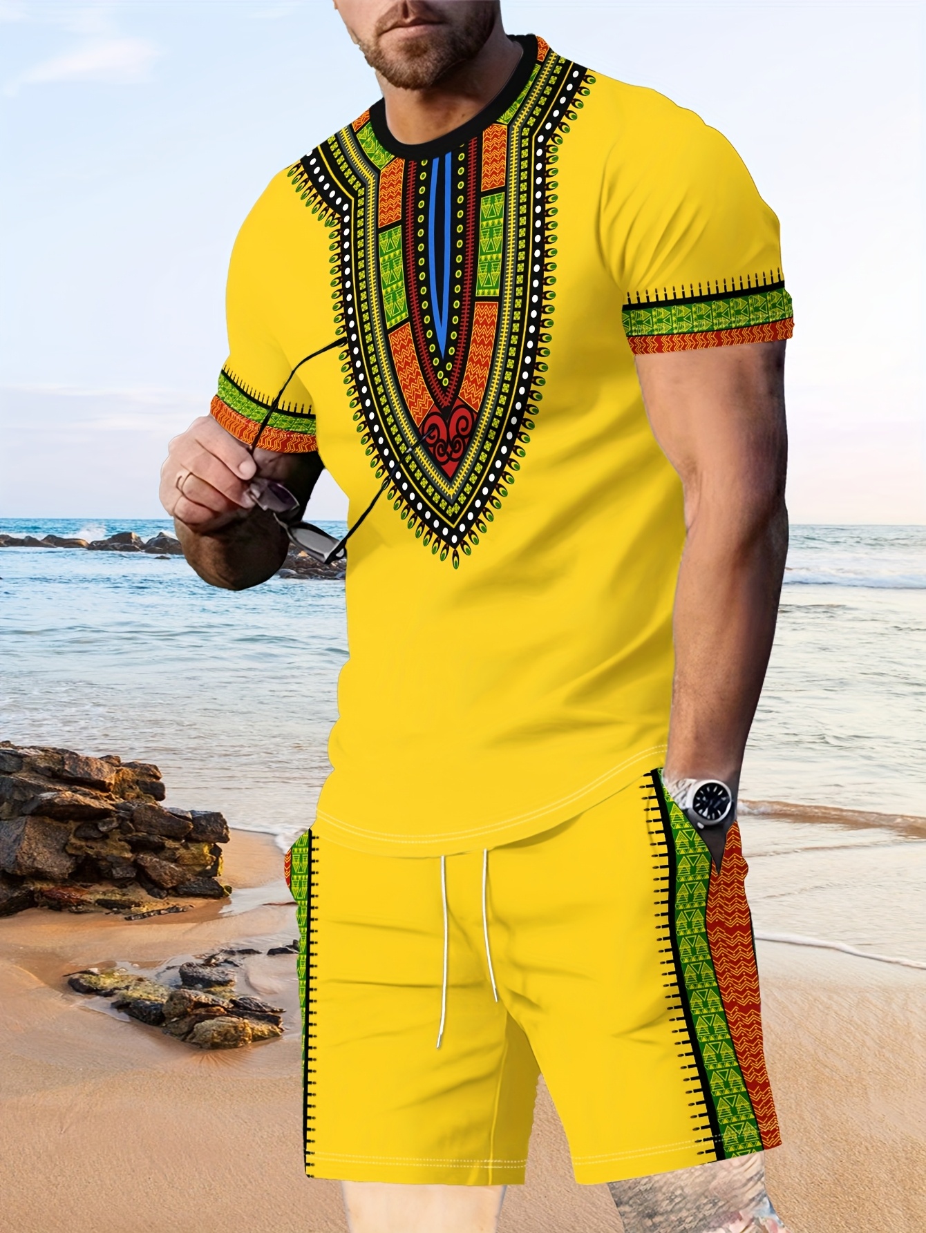 Ethnic Fashion - New Men's Suits African Dashiki Paisley