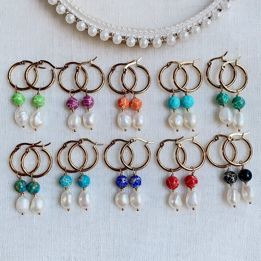 Natural Freshwater Baroque Pea - Aura Ethnic Fashion 评论和价格