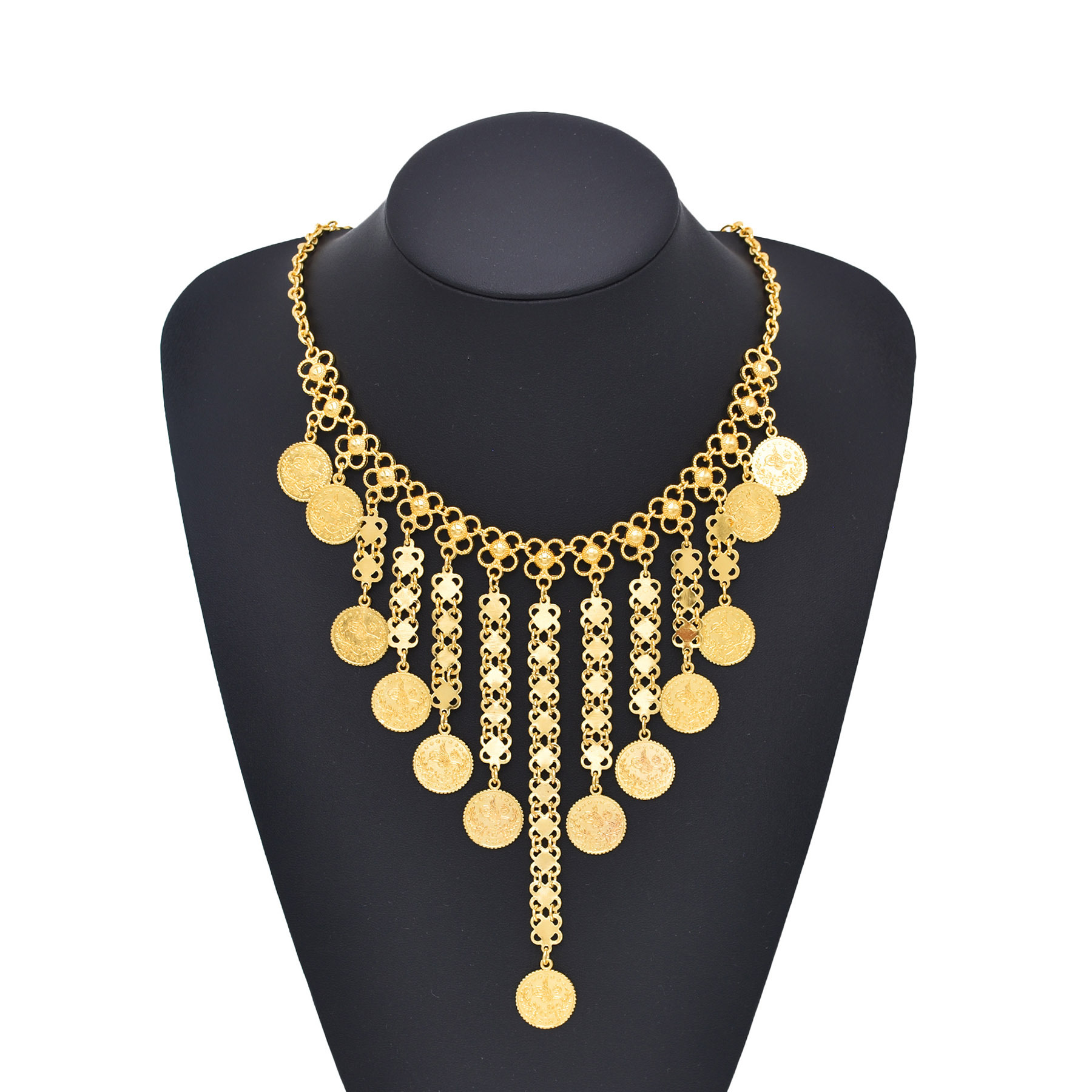 Gold Color Coins Long Chains T - Ethnic Fashion Co In 评论和价格
