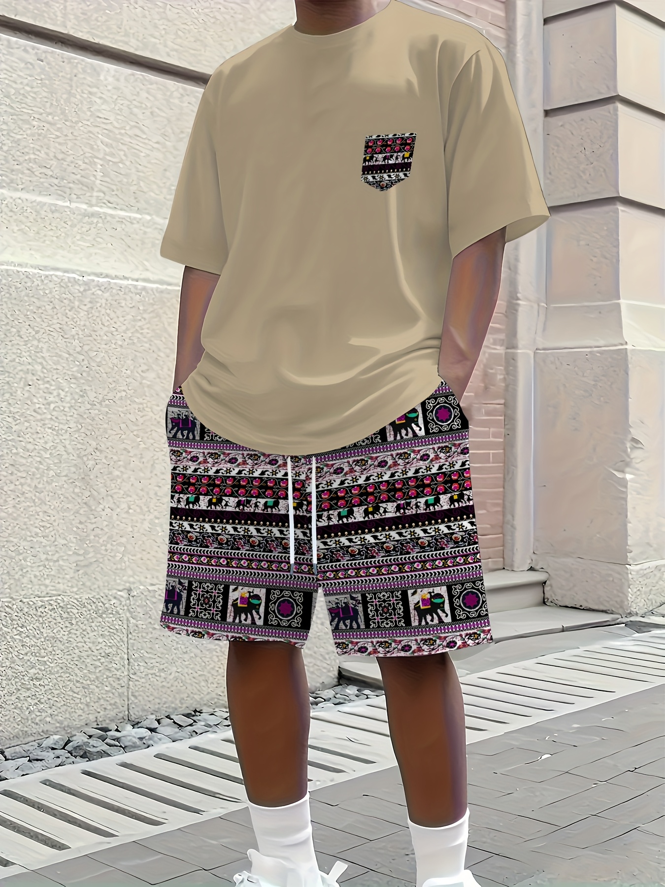 2026 Summer New Men's Short-Sl - Ethnic Fashion 评论和价格
