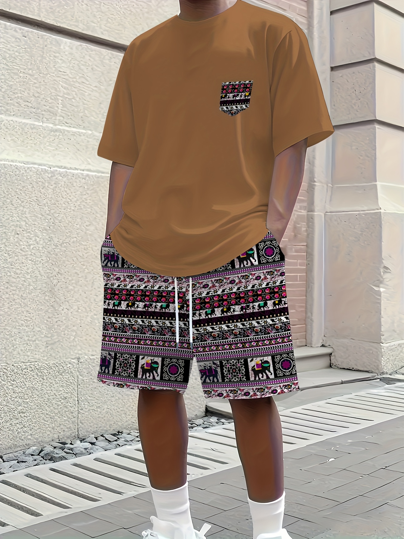 2026 Summer New Men's Short-Sl - Ethnic Fashion 评论和价格