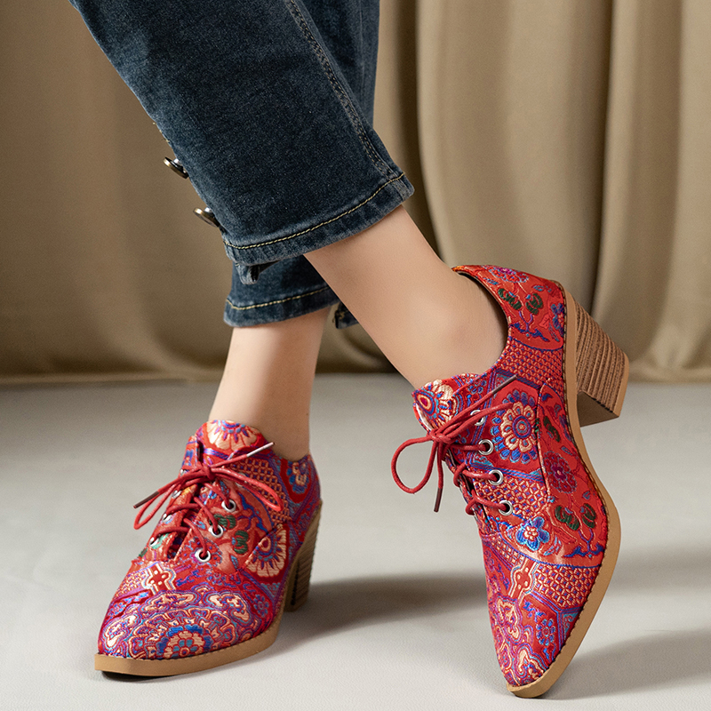 Ethnic Ladies Boots Spring Win - Ethnic Fashion 评论和价格