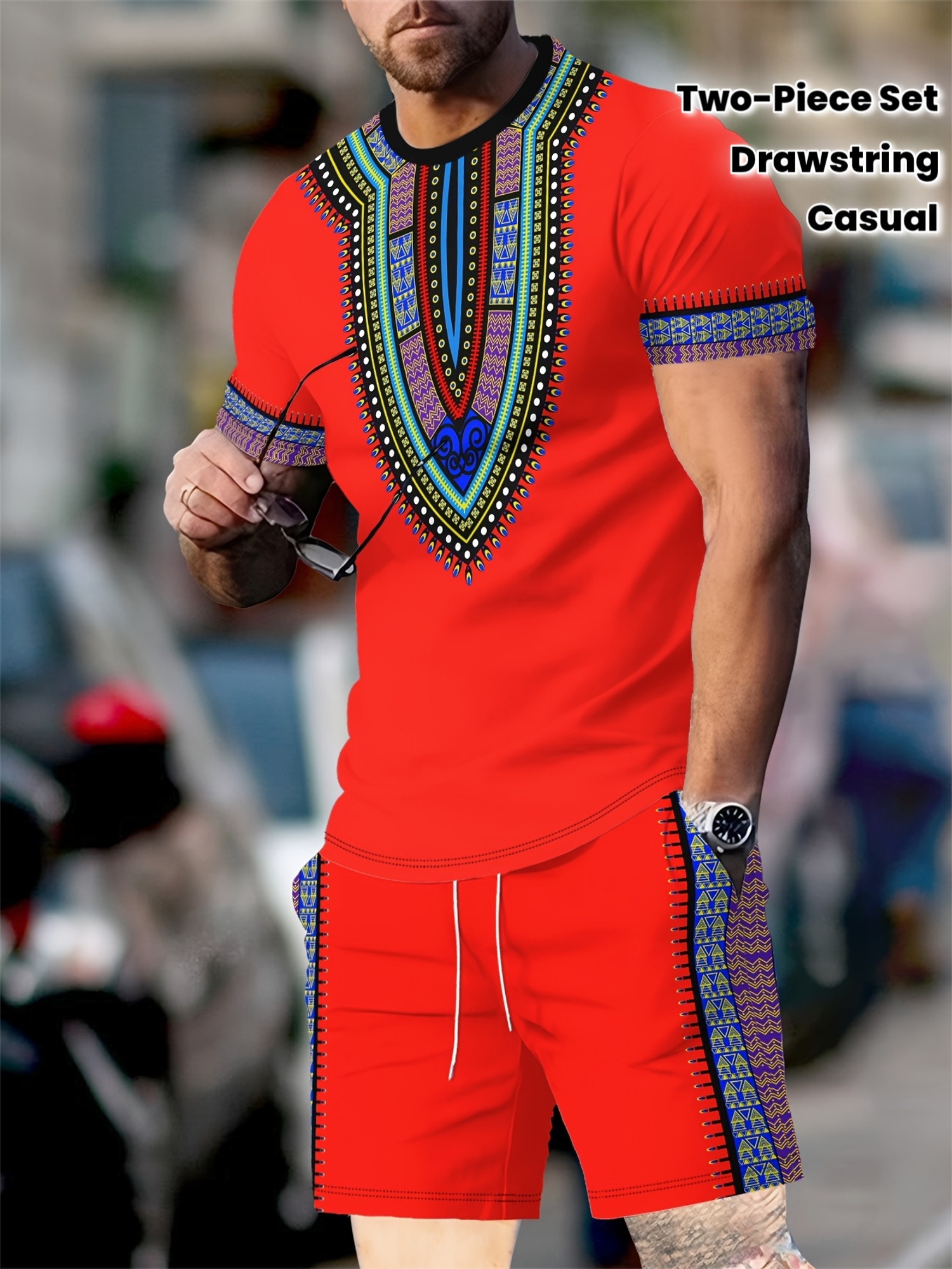 New Men's Suits African Dashik - Ethnic Fashion 评论和价格