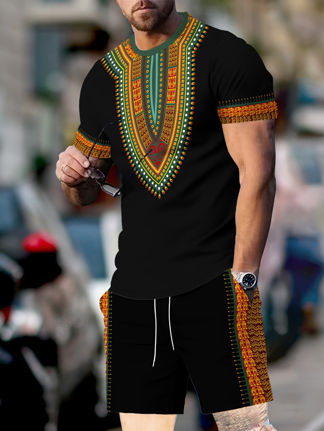 New Men's Suits African Dashik - Ethnic Fashion 评论和价格