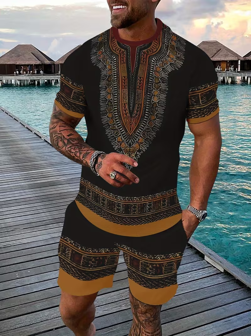 New Men's Suits African Dashik - Ethnic Fashion 评论和价格