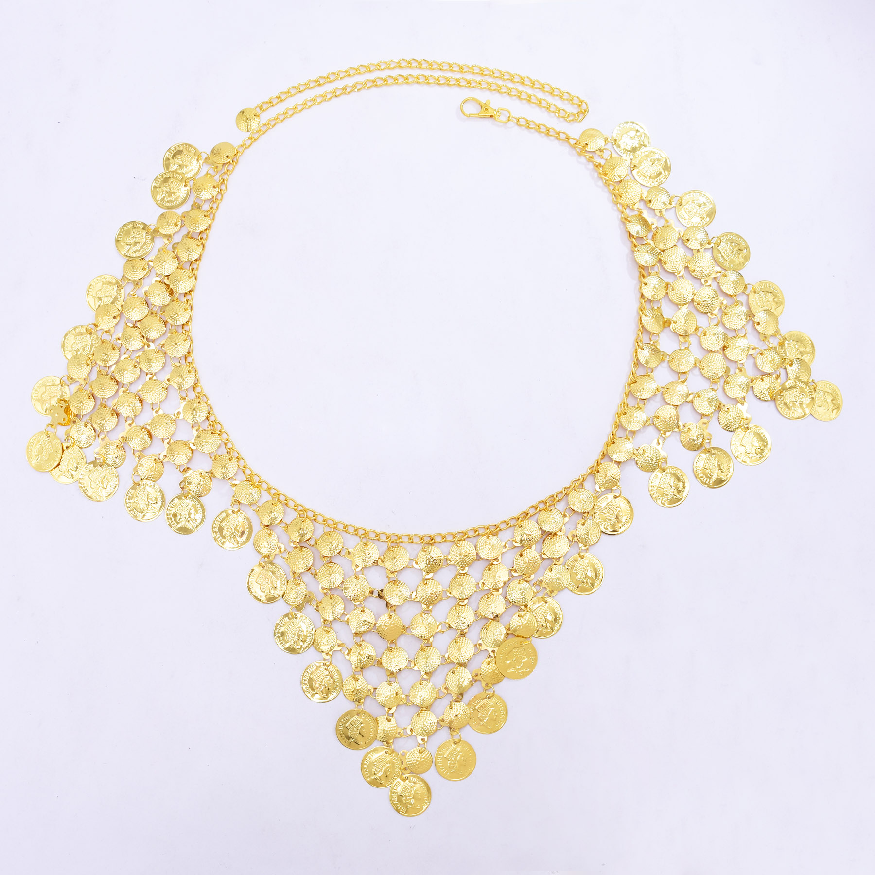 Trendy Luxury Gold Coin Pendan - Ethnic Fashion Co In 评论和价格