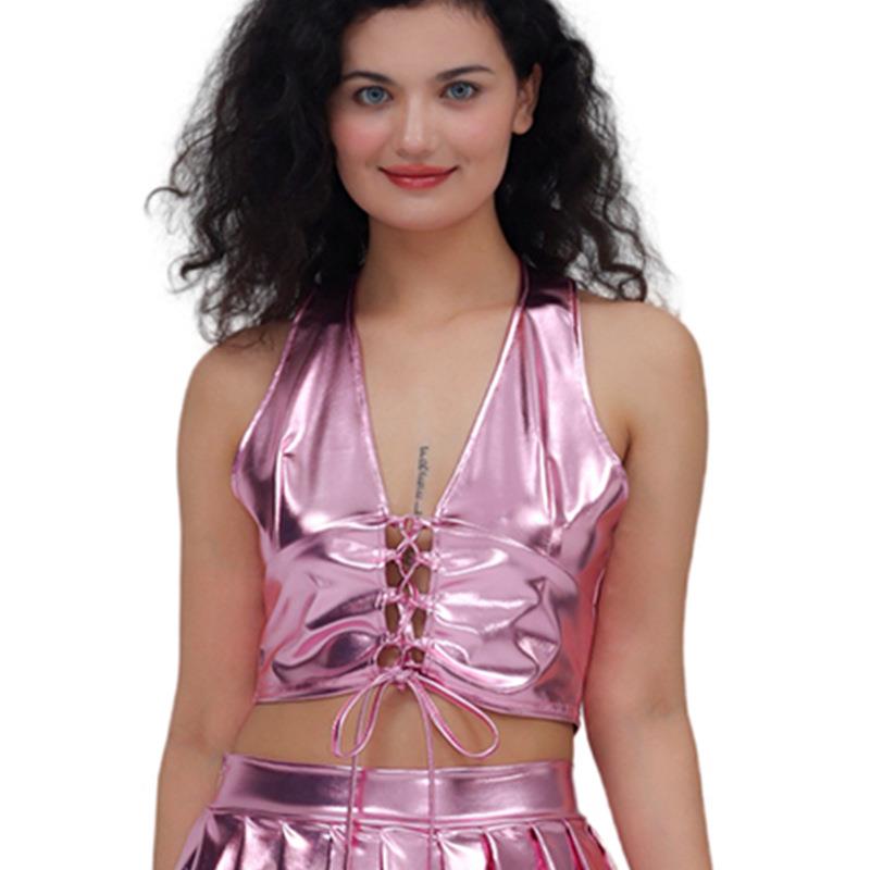 Hot Girl Leather Vest Crossbod - Fashion Show Ethnic Wear 评论和价格