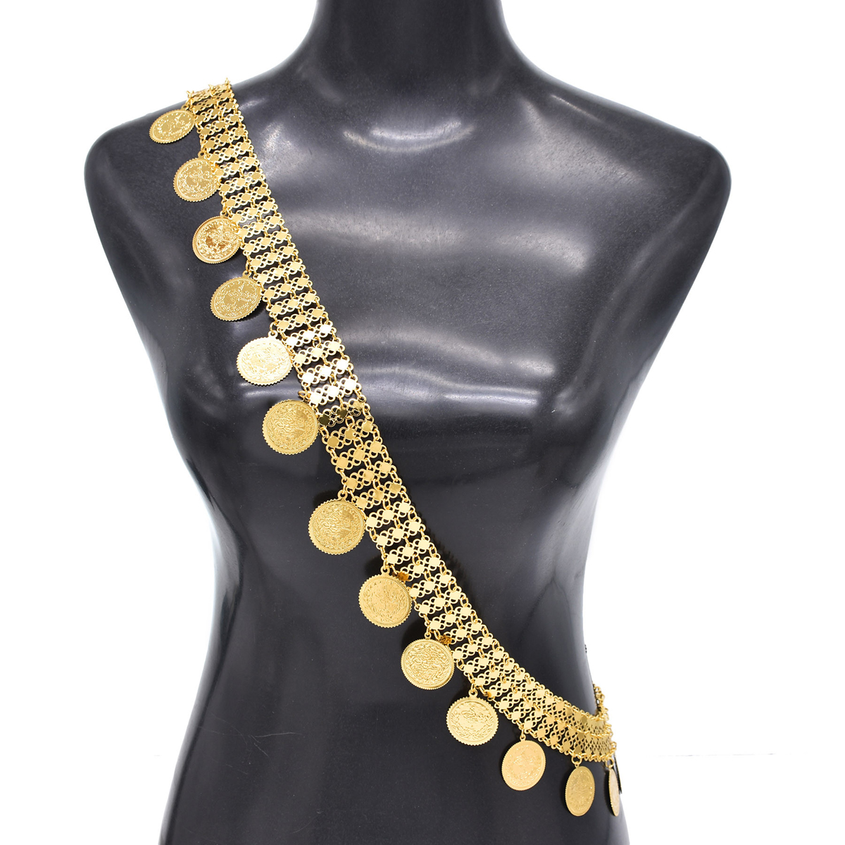 Gold Plated Simple Large Coins - Ethnic Fashion Co In 评论和价格